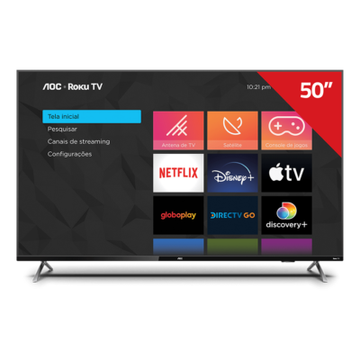 Smart TV AOC ROKU 43″ Full HD HDMI USB Wi-Fi Conversor Digital 43S5135/78G